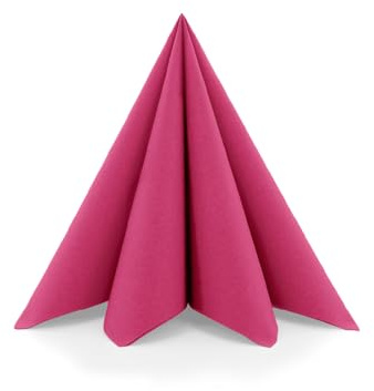 Sovie HORECA Serviette in Violett aus Airlaid, 40x40cm, 1/4 Falz, 50 Stück | hochwertige Einwegservietten für Gastronomie Hotel Catering und elegante Tischdekoration
