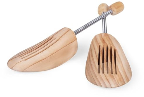Blumtal Allarga Scarpe Uomo, Tendiscarpe - Forma Scarpe - Allargascarpe in Legno di Pino - Molla ultra-resistente Assorbe Umidità e Combatte Cattivi Odori - 42/43-1 paio