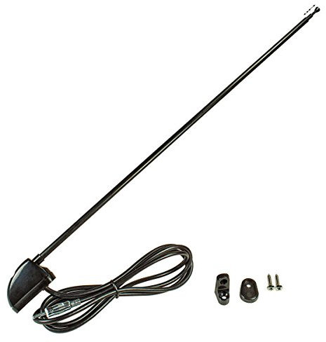 tomzz Audio 1000-050 Holmantenne VHF AM FM 3 télescopes env. 1,20m Noir Connexion DIN pour Voiture Camion Bus Camping Cars 4x4