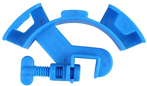 Aquarium Wasserpfeifenhalter, Aquarium Filtration Wasserrohr Filter Schlauchhalter für Aquarien, Fester Klemmclip, Blauer Aquarium-Filtrationshalter, Wasserpfeifenhalter für 12-16 mm Wasserrohr