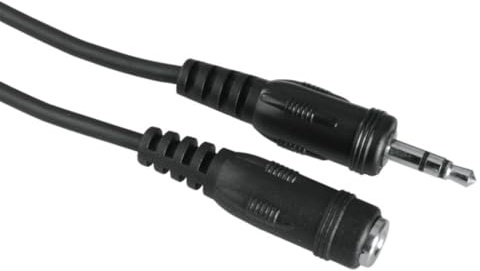 Hama 3,5mm Klinkenverlängerung Stecker - 3,5mm Klinke Buchse (Mini Klinkenkabel 3,5mm, 5m, 2 Kerne, Korb) schwarz