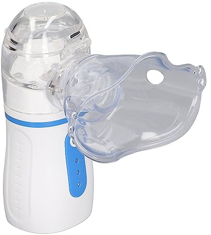 Pyhodi Mini Nébuliseur Portable, Machine de Nébuliseur de Maille Portable Efficace, Inhalateur de Vapeur à Brume Fraîche pour l'humidité, Mini Nébuliseur Rechargeable pour Une