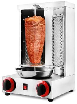 Freidora Comercial a Gas, máquina rotativa para Asar Pavo, asador Vertical de Kebab, Equipo de asador de Oriente Medio, Fabricante de Barbacoa