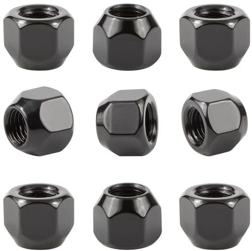 20 DADI neri per CERCHI IN ACCIAIO FO M12x1,5 SW19