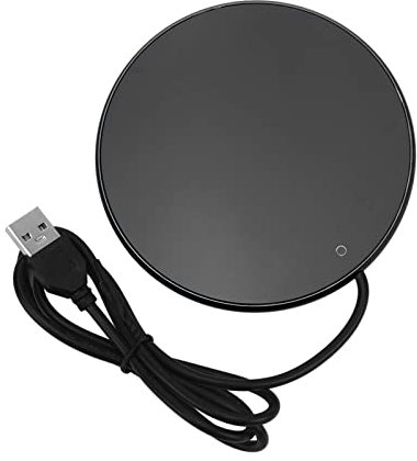 Ejoyous Chauffe-tasse USB, chauffe-café électrique, Bureau, chauffe-café, Chauffe-boisson Intelligent, chauffe-thé avec 3 Niveaux de Température, pour Utilisation de Lait de Cacao (BLACK)