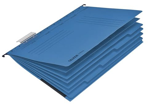 Original Falken 20er Pack Projekthefter und Personalhefter UniReg. Made in Germany. Aus Recycling-Karton für DIN A4 kaufmännische Heftung blau Blauer Engel Personalakte Personalmappe
