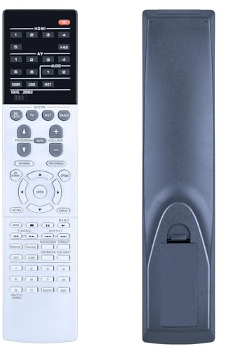 TCNOUMT RAV510 ZK06600 Replacement Remote Control Compatible for Yamaha AV Receiver RAV510-ZK06600 RX-V677 RX-A740 RXV677 RXA740 RX-A740BL