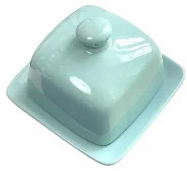 SDA287MZ Butterdose Home Butterdose-Teller aus Keramik im skandinavischen Stil, Kleiner Aufbewahrungsteller mit Deckel, Snack-Käse-Teller Butterschale