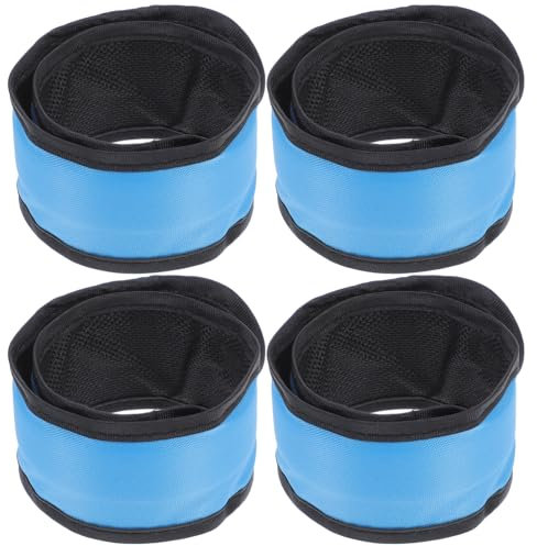 Milisten 4 Stück Pferde Knöchelriemen Leggings Pferdebedarf Reitzubehör LED Pferde Beinwickelriemen Reiter Pferdebeinriemen Pferdebeinwickelband LED Beinriemen Tuch