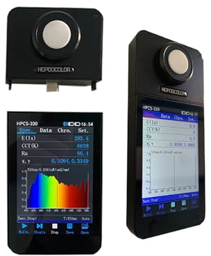 Spettrometro portatile HPCS-330 Misuratore di illuminazione spettrale Misuratore di temperatura del colore Analizzatore spettrale portatile 380-780 nm