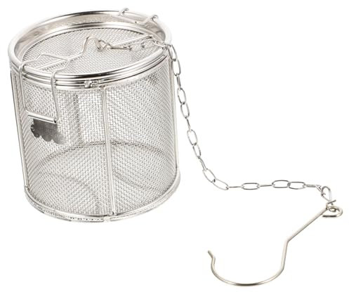 Gadpiparty Seau De Filtre D'assaisonnement Passoires à Thé à Mailles Fines Passoire Mijotée Passoire à Ragoût Professionnelle Infuseur D'assaisonnement Portable Silver Acier Inoxydable