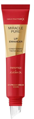 Max Factor Miracle Pure Lip Enhancer Moisturizing Lip Lotion med Jojobaolja nr 070 Peach Cream, 12 ml