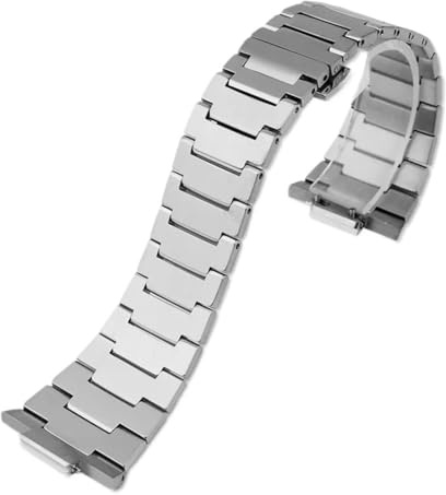 BHMIRUI HTHRRFE Uhrenarmband aus Edelstahl, kompatibel mit Tissot PRX-Serie Super Player T137.410/407 T137.210, Herren-/Damenarmband, Metallband