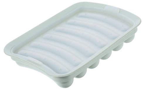 OFFSCH Silicone DIY Sausage Mold Lid Food-Grade Hot Dog Mould for Baby Food Baking Green Reusable Handmade Sausage Case