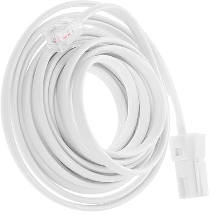 NUOBESTY 3m Cavo Di Prolunga Telefonica Lungo Metri Per Collegare Telefoni Fissi Modem e Fax Installazione Plug and Play Design Britannico Classico