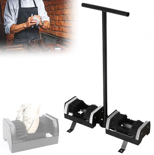 FLNOZAMZ Brosse grattoir à Chaussures, Brosse grattoir à Bottes Robuste, Outil de Nettoyage de Boue pour Bottes avec poignée, autolaveuse à Chaussures pour l'entrée de la Porte d'entrée