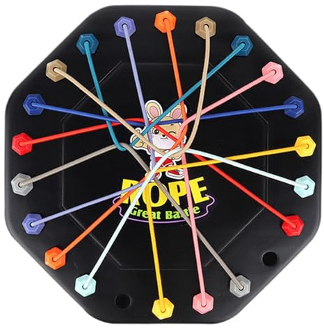 Brainy Knots Rope Untangling Puzzle – Logik- und Strategiespiel mit Seil, Geduldsspiel, Knobelspiel für Kinder & Erwachsene, Tragbares Denkspiel, Brettspiel für Konzentration und Problemlösung