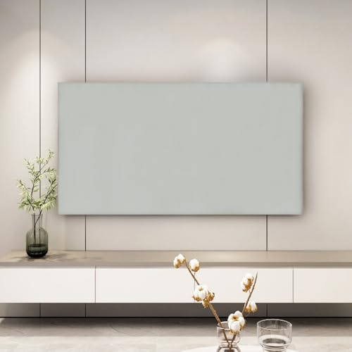 JANEMUA Interiör dammskydd för vardagsrumsinredning, solid duk med dammskydd mot sol/dammskydd - grå|| 116–130 cm