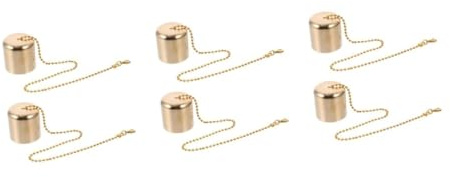 Zerodeko 6pcs Candle Extinguisher Covers Metal Small Caps for Candle Snuffer Unique Function in Dining Table Scenario