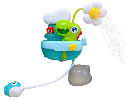 Pulvérisateur de Baignoire pour Les bébés | Jouets de Baignoire en Forme de Dinosaure pour Les ,Douchette portative divertissante pour Maison, Voyage, Jeux, été, Salle de Bain,