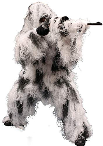 Red Rock Outdoor Gear Herren Snow Ghillie Camouflage-Jagdbekleidung, Größe M, L, 5 Stück