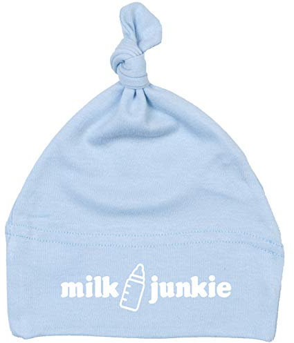 Racker-n-Roll Milk Junkie Babymütze Einzelknoten hellblau