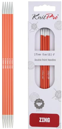 KnitPro Zing Nadelspiele 6 (15cm) | 2.75mm