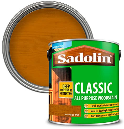 Sadolin Classic All Purpose Woodstain Heritage Oak 2.5 L
