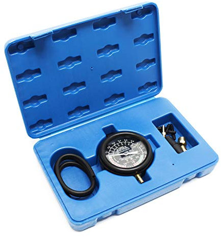 Wiltec Tester per Controllo Compressione Misuratore Pressione della Benzina Auto