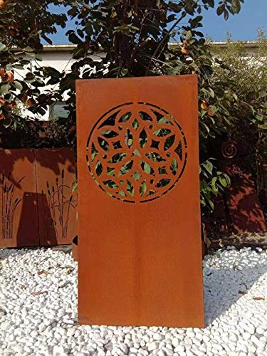 Zen Man 032022 Brise vue de jardin en métal Grille de clôture de jardin 1 mm x 75 x 150 cm