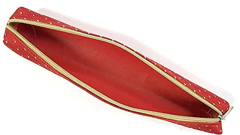 BETOOL Federmäppchen, Bonbonfarben, Stiftehalter, niedlich, schlank, für Kinder, Erwachsene, Schule, Büro, Reisen, 1 Stück, Rot