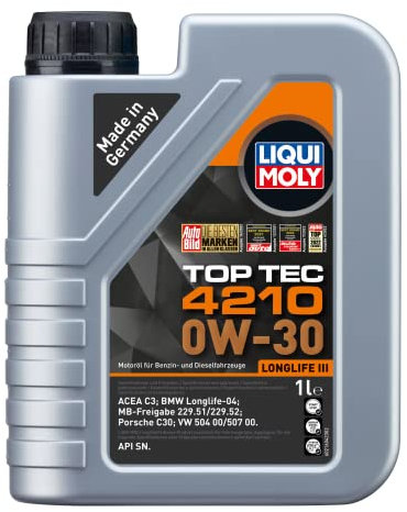 LIQUI MOLY | Top Tec 4210 0W-30 | 1 L | Oli motore | Tecnologia sintetica | SKU: 21604