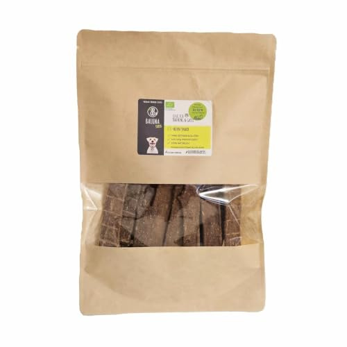 Baluna Bio-Huhn Hundesnacks 250 g – 96% Bio-Huhn, getreidefrei | Schonend getrocknete Hühnersticks, gut portionierbar