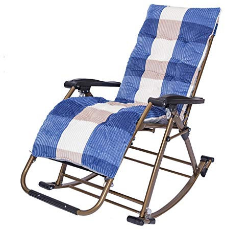 Schaukelstuhl sessel,Relaxliege Liegestuhl,Strand Schaukelstuhl,Ergonomischer Stuhl,Gartenstuhl Schwingsessel Liegestuhl Gartenmöbel,Mit Kissen Kann Im Garten Verwendet Werden, ( Color : Style-3 )