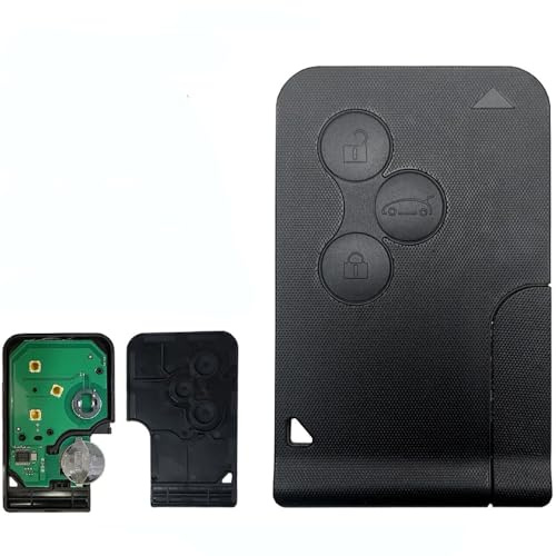 3B radiomotyckel 433Mhz ID46 PCF7947Chip för Renault Megane 2 3 Scenic Clio | För Clio, kortfjärrnyckel, utan logotyp, smart kort bilnyckel, 3 knappar