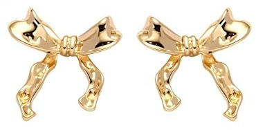 Ohrringe Damen,Glänzende Schleife Hypoallergen Ohrstecker Ohrringe Exquisiter Schmuck Für Frauen Dame Mädchen Valentinstag Geschenke