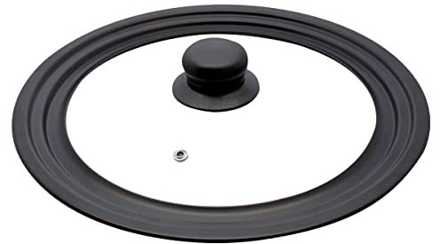 Elo 4003026 Universal-Küchendeckel, anpassbar, 24/26/28 cm, Glas, Karbonstahl