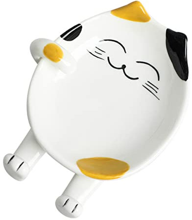 Support de Couvercle de Casserole Jaune Design Créatif en Céramique