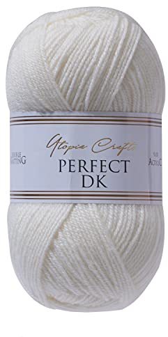 Utopia Crafts DK Double Knitting Yarn 100g (Ivory)