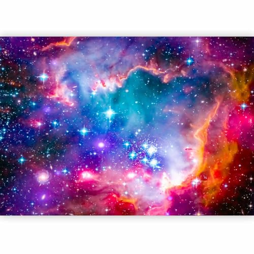 murando Fotomurales Abstracto 400x280 cm XXL Papel pintado tejido no tejido | coración Pared corativos Murales morna Diseno Fotográfico Abstracto Cosmos Cielo Estrella