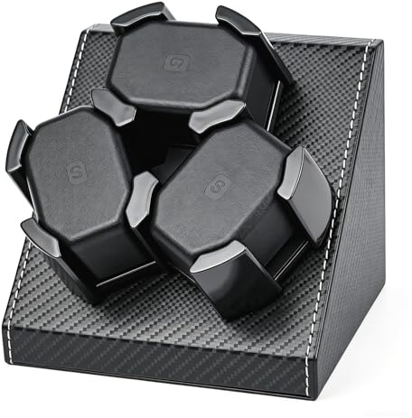 FRUCASE Three Watch Winder for Automatic Watches Watch Box Automatic Winder Use USB Cable 2 Rotation Modes …