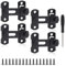 YSDMY Chiavistello piccolo 4 Pezzi chiavistello per porta in legno in Acciaio Inox chiavistello porta 3 pollici Chiusura Scorrevole per porte, finestre, giardini, bagni, ripostigli