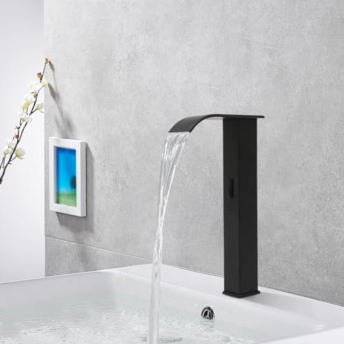 Mitigeur de Salle de Bains Infrarouge, Robinet Lavabo Automatique à Infrarouge, Robinet Lavabo de Salle de Bains Infrarouge, Mitigeur Lavabo Touchless en céramique et en acier inoxydable