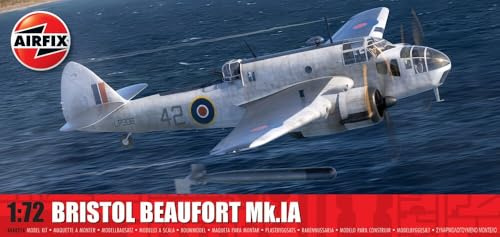 Airfix Standard Model Set - A04021A Bristol Beaufort Mk.IA Model Building Kit - Plastic Plane Kits for Adults & Children 8+, Set Includes Sprues & Decals - 1:72 Scale