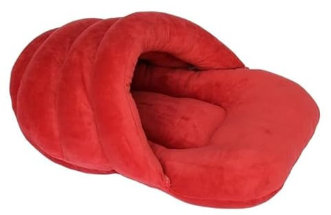 Hundebett mit Bezug, Höhle, Hundeversteck, Hundeschlafplatz, Hundehöhlenbett, Anti-Angst, rutschfest, waschbar, winddicht, warm, weich, ideal for Welpen und mittelgroße Hunde, Haustierbett, Hundebetth