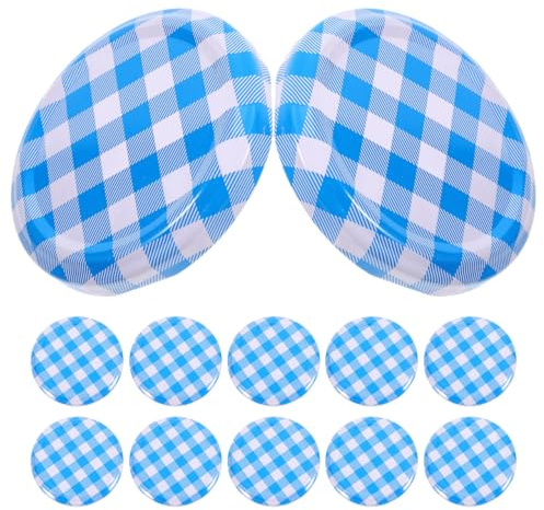 MAGICLULU Airtight Jam Jar Lids Tinplate Sealing Caps Reusable Covers for Wide Mouth Canning Jars Glass Containers Preserve Fresh Food