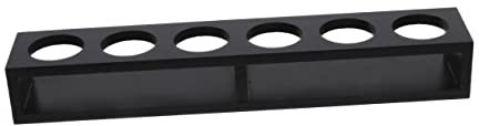 Cabilock portabicchieri stelo scaffale da cucina portabottiglie vassoio per bicchierini portatazze portatazzine arco di stoccaggio in legno per tazze di legno Black