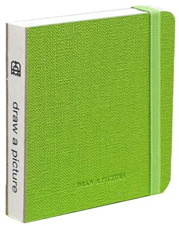 Basicon 10*10cm quadratisches Aquarell-Journal 100% Baumwolle Aquarellpapier 300GSM säurefrei 30 Blatt 60 Seiten Aquarellpapier Notizbücher Reise Skizzenbücher für Künstler Erwachsene Studenten (grün)