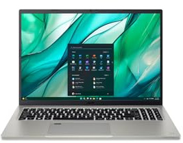 acer Aspire Vero Laptop, 16 1920 x 1200 Pixels Screen, Intel Ultra 5 125U 12 Cores, 8GB LPDDR5+1TB SSD, Win10 Home, HDMI 2.1, Wi-Fi 6E, Thunderbolt 4, Tastiera retroilluminata, Lettore di impronte