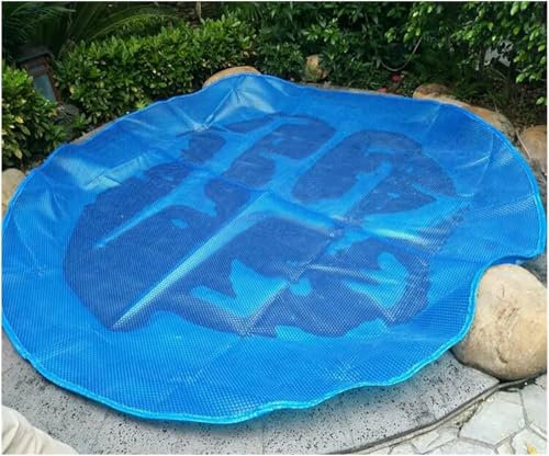 AFLEPCBRQ Dustproof Pool Protector Swimming Pool Cover Round Heat Wave Solar Blanket Swimming Pool Cover, 400μm Solar Pool Covers for Above Ground Pool-1